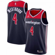 Maglie NBA Washington Wizards 2020-21 Russell Westbrook 4# Blu Statement Edition Canotte Swingman..